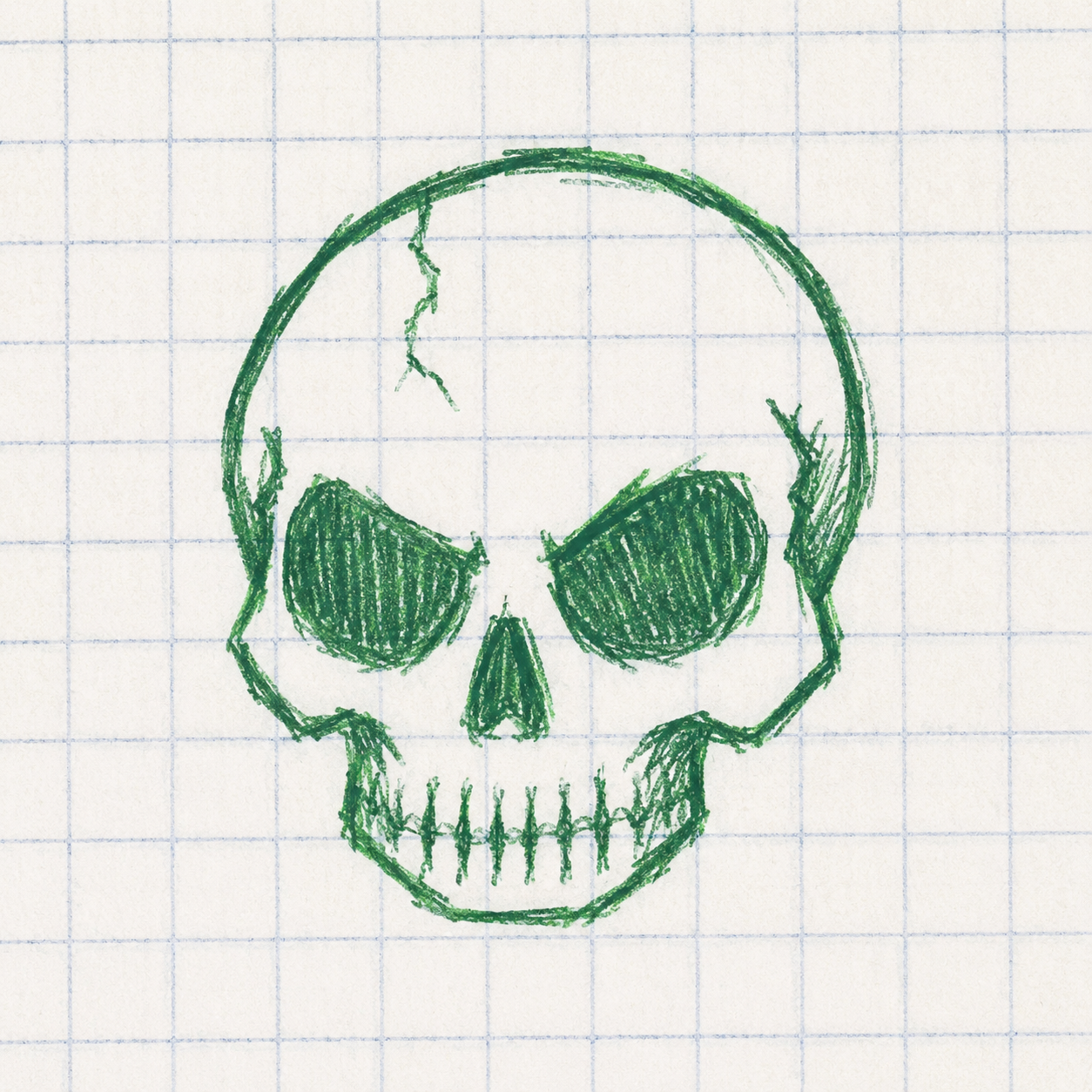 $CURSE hand-drawn skull logo